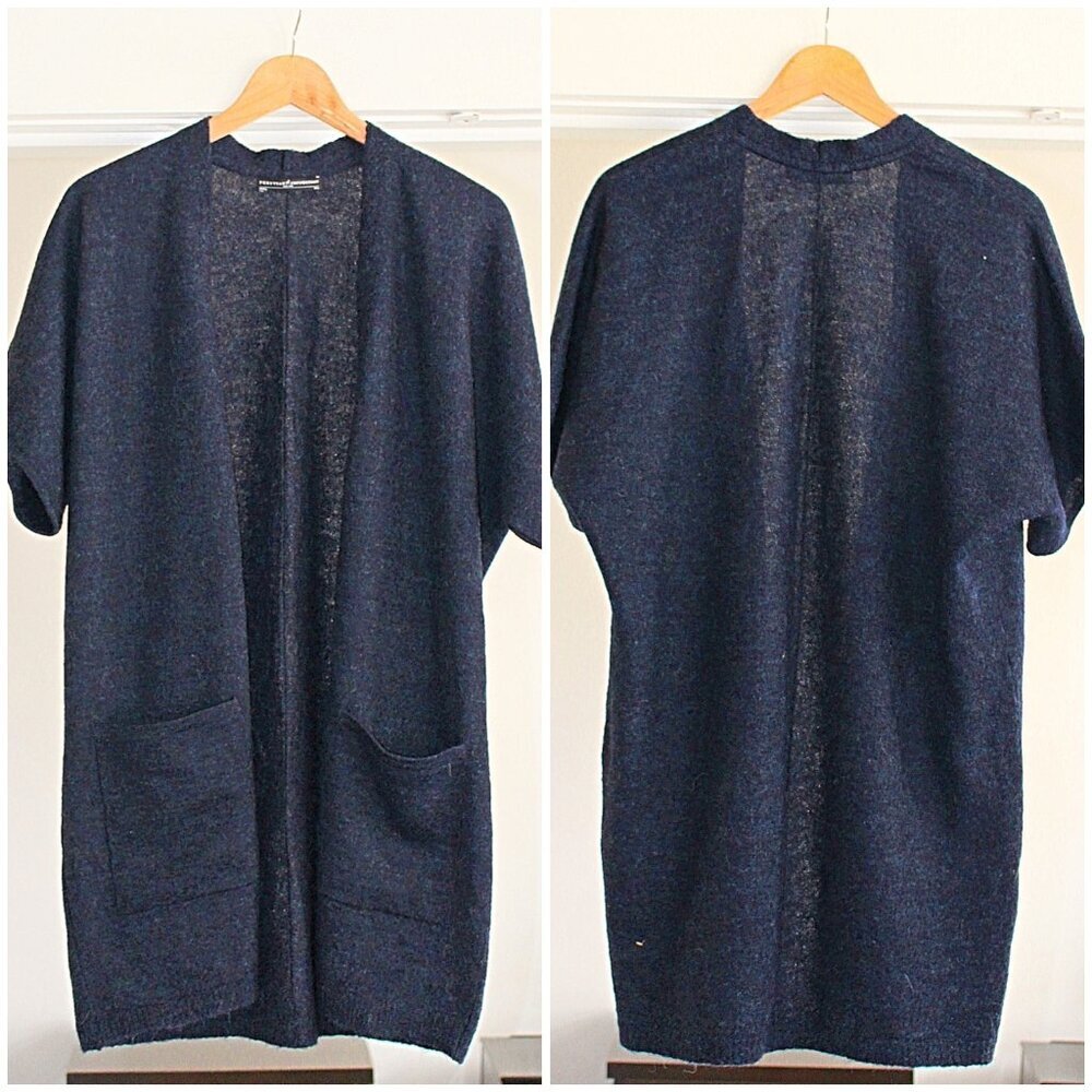 Peruvian Connection - 100% Baby Alpaca Open Front, Kimono Slv Cardigan, M/L